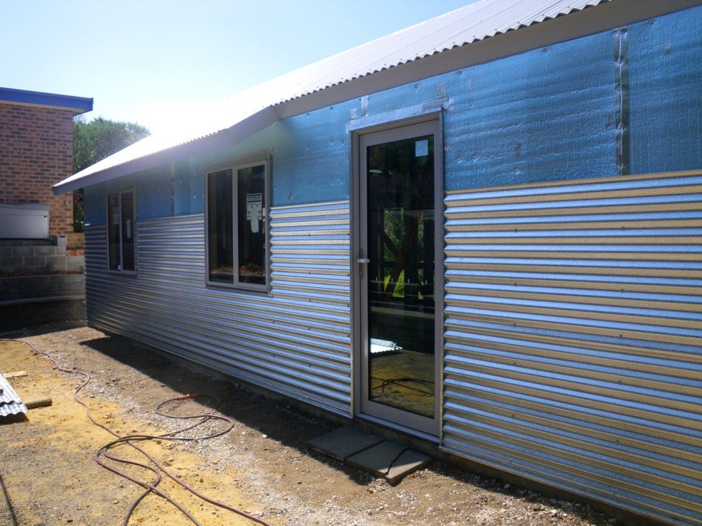 Careful attention was paid to air sealing the Greeny Flat during construction.